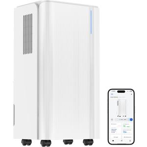 Dehumidifier for Home with Drain Hose, Auto On/Off Cycling for Basement