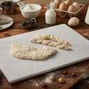 JEmarble Pastry Board 12x16 inch(Pearl White) with Non-Slip Rubber Feets for Stability Perfect for Keep the Dough Cool and Chocolate Tempering(Premium Quality)
