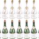 LUOZZY 24 PCS Mini Champagne Bottle Wedding Bottle Mini Wine Bottles 1:12 Bar Pub Life Scenes Dollhouse Champagne Bottle Decoration, No Bubble - 3.71.2 INCH