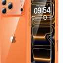 TAURI for iPhone 17 Pro Max Case, Full Camera Protection with Screen Protector, Anti-Yellowing Military-Grade Protection Shockproof Slim Phone Case for iPhone 17 ProMax, Orange
