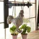 Decorative Hanging Sign 17.5 Inch Black Wood Arrow Holder