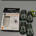 EXPAWLORER 4PCS Anti-Slip Dog Shoes - Waterproof Dog Booties & Paw Protectors with Reflective Straps for Outdoor Cold/Hot Pavement, Indoor Hardwood Floors, Winter Boots for Small Medium Large Dogs (Size 4: 2.48"x2.18" (L*W) (Pack of 4))