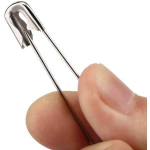 100PCS- Safety Pins, Stainless Steel Safety Pins, Safety Pins Bulk Metal Silver Sewing Pins Clothing Clips Tool 55mm Decorative Safety pins