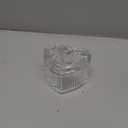 Cotton Round HolderCotton Ball Pharmacy: Lead-Free Glass Q-Tip Holder For Bathroom & Kitchen - Candy Box With Bow Lid For Easy Access - Stylish Storage Solution For Girls