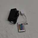 24 Key LED Strip Controller, Wireless Rectifier Control Box, IR Remote Controller, DC 12V 5A Power Supply Plug Adapter for 2835 3528 5050 RGB LED Strip Lights(2 Ports)