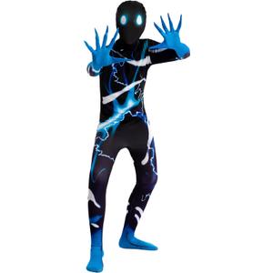 Spooktacular Creations Boys Scary Halloween Costume for Kids, Slenderman Skin Bodysuit, Skinsuit Boys (Large( 10 - 12 yr ))