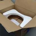 Squatty Potty Simple Curve Bathroom Toilet Stool 7" White