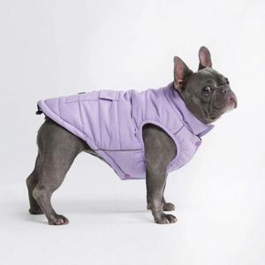 Spark Paws Dog Winter Jacket, Water-Resistant Coat, Warm Reflective Windproof Fleece-Interior, for Medium and Large Dogs - Lilac - XL