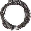 10mm Heavy-Duty Drain Auger Snake Cable with Drill Adapter - 6.5Ft/2M Flexible Plumbing Clog Remover for Kitchen, Bathroom, Toilet, Shower Sink & Pipe