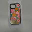 Magnetic for iPhone 15 Magsafe Case Cute Aesthetic - Durable Fashion Funny Phone Case - Girly Passion Flower Pattern Print Cover Design for Woman Girl 6.1 inches Black