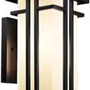 Yoenecea Outdoor Lighting Fixtures Wall Mount, Outdoor Wall Lights Modern with Frosted Glass, Aluminum Exterior Light for House Outdoor Wall Lantern for Garage Porch Carriage Patio (14.6''H, 1 pc)
