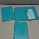 Cool Coolers by Fit & Fresh 4 Pack XL Slim Ice Packs, Quick Freeze Space Saving Reusable Ice Packs for Lunch Boxes or Coolers, Green
