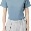 Lacoste Women's Crew Neck Short Sleeve Regular Fit Branding T-Shirt (Size 2)