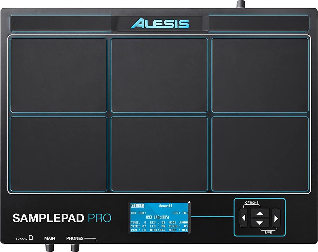 Alesis SamplePad Pro - Percussion and Sample-Triggering Instrument with 8 Velocity-Sensitive Drum Pads, 200+ Built-In Sounds