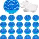 Urinal Screen Deodorizer, 20 Pack, for Toilets in Bathroom Office Stadiums Schools,Ocean Breeze Scent, 30-Day Freshness, with Free Gloves