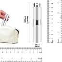 2 x 8ml Perfume Atomizer,3 pcs Perfume Travel Refillable Bottle, Empty Cologne Travel Bottle, Atomizer Sprayer (All silver)