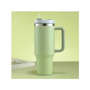 b-well metal water flask, green