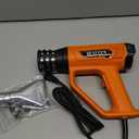 FOSHIO Heat Gun 2000W Hot Air Gun Kit with Large Digital LCD Display Variable Temperature Control 122~120250- 650with 4 Nozzles, Overload Protection for Vinyl Wrap, Crafts, Shrink Tubing