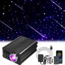 2 in 1 Twinkle & Meteor Starlight Headliner Kit with 200 Shooting Stars, Twinkle Star Lights for Car Decor 750pcs*0.03in*9.8ft/3m, Fiber Optic Star Ceiling Lights for Car Roof Home Ceiling
