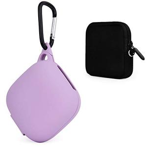 TOROTOP Compatible for Powerbeats Pro: Anti-Lost & Shockproof Silicone Case Cover With Keychain, Lightweight Storage Carrying Bag Accessories