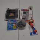 Mixed Stationery Items Pens, Pencils, Paper Clips, Crayons, Glue