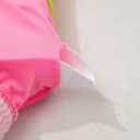 blibean Tween Girls Swimsuits Two Piece Colorblock Bikini Sets with Chest Pad  (Pink, XXL)