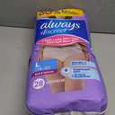 Always Discreet Adult Diapers for Women, Incontinence Underwear, Postpartum Essentials, Disposable Briefs, Max Absorbency, Bladder Leak Protection, Large, 28ct