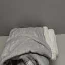 Giggling Getup Wearable Blanket Hoodie for Women Men Gifts for Women Mom Sherpa Fleece Long Hooded Blanket Sweatshirt Cozy Sherpa Wearable Throw with Pocket & Sleeves for Adult Oversize Grey