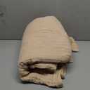 100% Cotton Blanket Large 50"x 70", 6 Layers Muslin Blankets, Cooling and Soft Throw Blanket for Bed and Couch, Breathable Quilt Bedspread, Gauze Bedding for Adults, Oatmeal, Beige Linen