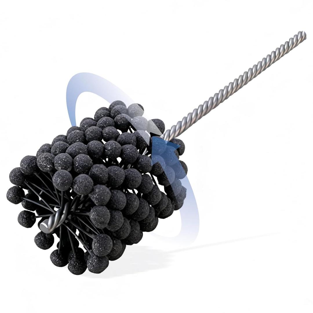 Cylinder Honing Ball Brushes 4.125" (105mm) Diameter 240 Grit Silicon Carbide Compatible with GB41824, Cylinder Honing Deburring Tool for Hydraulic, Pneumatic cylinders, Engine, Brake cylinders