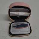 Small Makeup Bag with Led Mirror, Mini Travel Make up Bag 3 Light Modes Adjustable Brightness, for Women Organizer Cosmetic Bag, Portable Travel Train Toiletry Bag, for Pool Parties Work Touch-Ups (Pink)