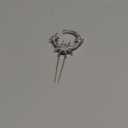 Unicra Star Moon Bride Wedding Hair Pins Crystal Bridal Hair Pieces Rhinestone Goddess Hair Accessories for Women and Girls (Pack of 1) (Silver)