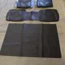 Amazon Basics 4-Piece Heavy Duty PVC Floor Mats with Cargo Liner and Rear, Waterproof Trim To Fit Car Mats, Black