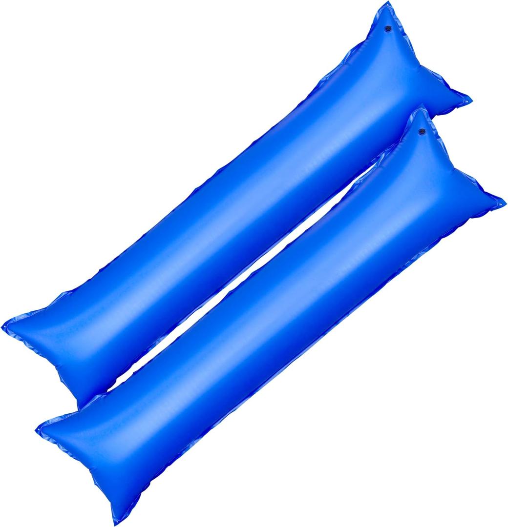 Pool Mate 4 ft. x 15 ft. 2-Pack Premium Pool Pillow for Winterizing Above Ground Pools, Premium Double Seams, .42 MM Thick Vinyl, Easier-to-Use Boston Valve, 4 Reinforced Grommets, 50 ft. Rope