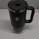Hydro Flask Travel Tumbler with Handle, Lid and Straw - Insulated Stainless Steel in 40 Oz Black