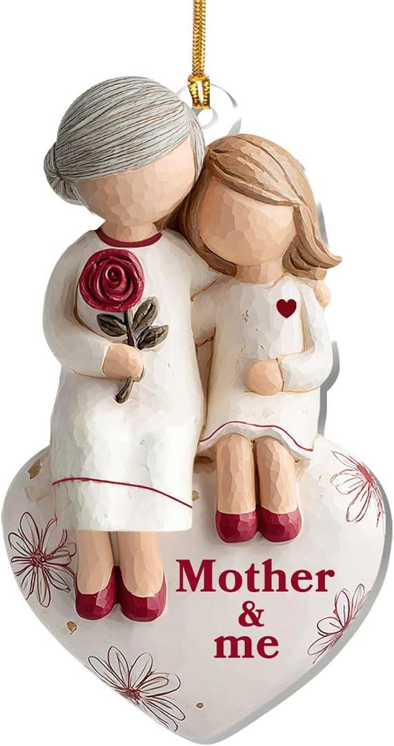 Jesuspirit Grandma & Grandchild Christmas Ornament  Grandma and Me, Acrylic Ornament for Grandmother, First 2025 (Mother and Me)