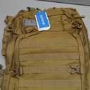Jornova Tactical Backpack 45L Army Military Rucksack, Water Resistant MOLLE Pack, Large 3 Day Bug Out Bag for Men & Women, Durable Outdoor Gear for Hiking, Camping, Hunting, Travel (Khaki)