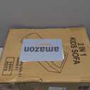 Airpanda Comfy Toddler Chair and Couch for Kids with Blanket,2-in-1 Soft Plush Fold Out Toddler Couch for Girls and Boys,Convertible Sofa to Lounger for Playroom,Glowing Dinosaur (Green)