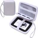 L LTGEM Digital Camera Case Compatible with KODAK PIXPRO FZ55/FZ45, Canon ELPH 180/190, Sony DSCW830/DSCW800, CAMKORY, QUMCOU, Lecran Digital Cameras, White(Case Only)