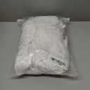 Geulis Womens Boho off Shoulder Rompers Summer Ruffle Dresses Short Sleeve Tiered Short Jumpsuits (X-Large, 1-white)