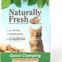 Naturally Fresh Cat Litter Made From Walnut Shells, 1-2 Cats, Unscented, Upcycled, Easy Scooping, Sustainable, 26 Lbs