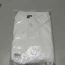 SUNNOW Women's Tuxedo Style Button Down Shirt Bib Tops Ruffle Long Sleeve Blouse Casual Dressy Outfits White (White, XL)