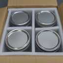 LUODA MirthMood 32 OZ Wide Mouth Mason Jars, 4 PACK Glass Mason Jars with airtight Lids, Quart mason jars wide mouth for Preserving, Meal Prep, Overnight Oats, Sauces,Honey, Jam, Yogurt or Jar Decor