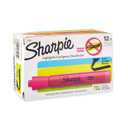 Sharpie Tank Style Highlighters, Chisel Tip, Assorted Colors, 12 Count