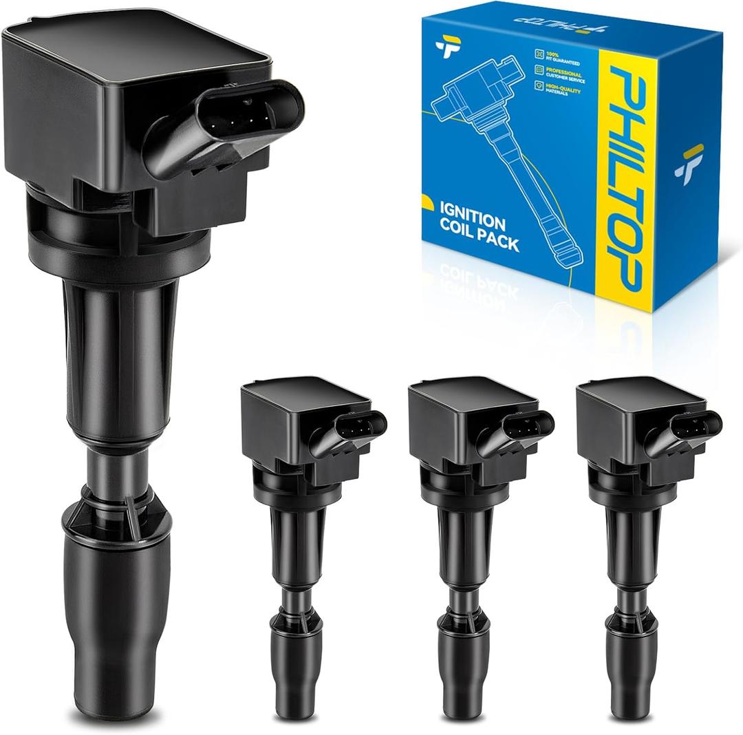 PHILTOP UF764 Ignition Coil Pack for 2017-2021 Sportage, 2019-2020 Santa Fe Optima, 2015-2019 Sonata, 2016-2018 Santa Fe Sport, 2016-2020 Sorento, 2016-2017 Optima, 2018-2020 Tucson Stinger