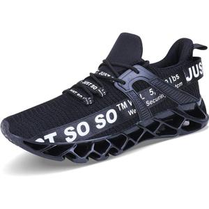UMYOGO Women's Running Shoes Non Slip Athletic Tennis Walking Blade Type Sneakers (8, Black)