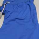 Eadflie Scrubs for Women Set - with Sleeveless Stand-Up Collar Scrub Top & Jogger Scrub Pants, 8-Pocket Design, XL, Blue