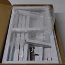 Fomcet 8FT x 8FT Backdrop Stand Heavy Duty with Base, White Portable Adjustable Pipe and Drape Backdrop Stand Kit, Square Metal Arch Party Frame for Wedding Birthday Parties Banquet Decorations