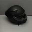 DOT Modular Motorcycle Full Face Helmet Flip-Up Dual Visor, Lightweight & DOT Approved, Matte Black (Medium, Modular Helmet With Rear LED Lights)