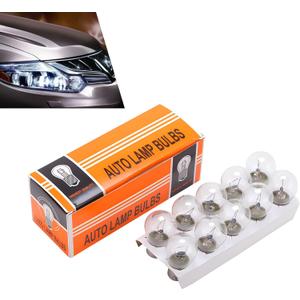 Pack-10 Car 1141 21W Turn Signal Light, 12V BA15S Single Contact Flat Foot Single Filament Halogen Lamp, Super Bright Shockproof Bulb Replacement, Universal for Cars (Transparent #02)